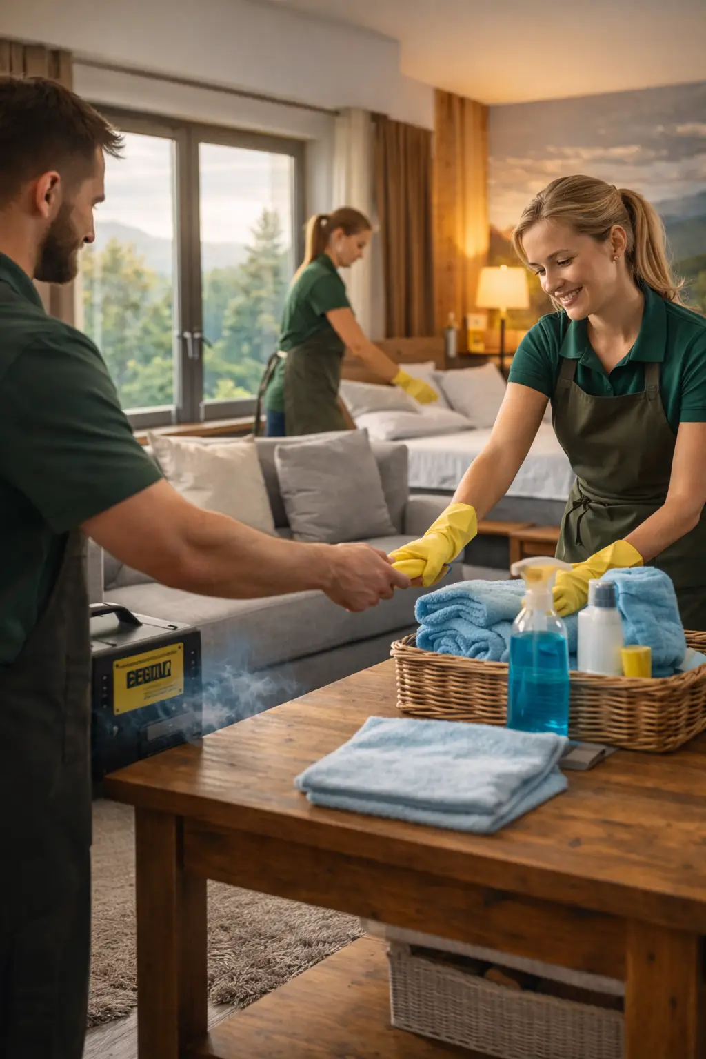 Profesjonalne sprzątanie między pobytami gości Karkonosze